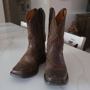 Brown Leather Cowboy Boots